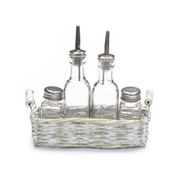 Набор для специй P.L. PROFF CUISINE   4 предмета в плетен.подставке  81200130