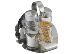 Набор для специй 2 пр.+ салфетница, стаканчик для зубочисток Спайс 419А