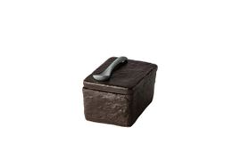 Набор солонка/перечница с ложкой, 9,5x7 см h 5,5 c см, цвет черный STYLE POINT QR17250