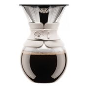 Кофейник с фильтром Bodum Pour Over 1 л. белый