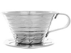 Воронка Tiamo HG5050MR металлическая, серебряная
