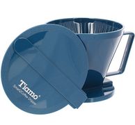 Воронка Tiamo HG5569B пластиковая Клевер, синяя