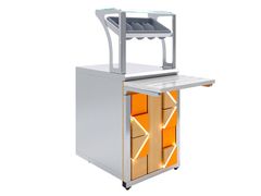 Прилавок для приборов и подносов  Luxstahl Pixel ПП (С)-600 Premium