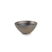 Миска овальная CHIC CLARO, 14,5х12х6,5см золото/графит каменная керамика