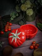 Емкость с крышкой 17,6 см, CASA DI FORTUNA Tomato