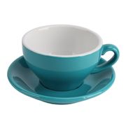 Чашка с блюдцем Barista (Бариста) 200 мл, бирюзовый цвет, P.L. Proff Cuisine 81220296