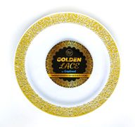 Тарелка Complement пластиковая белая Golden Lace d=190 мм (6 шт/упак)