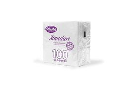 Салфетки Plushe Standart МИКРОтиснение,1cл,100л,бел/пастель,20 в уп, белый