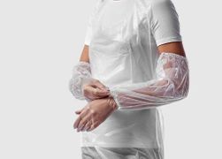 Нарукавники полиэтиленовые MEDICOSM ЛАЙТ, 40смх25см, белые, 50 пар в упаковке, Россия