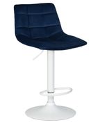 Стул Dobrin 5017_WhiteBase-LM TAILOR WHITE, синий велюр (MJ9-117)