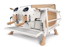 Кофемашина SANREMO CAFE RACER WHITE & WOOD Standard 2 GR