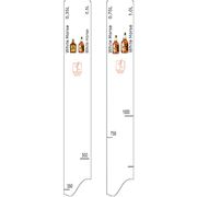 Линейка Уайт хорз 0,35-0,5-0,75-1л STEK 2122597