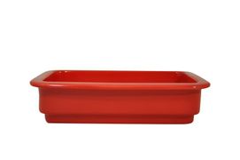 Гастроемкость Pillivuyt 1/4-65 фарфор красная 220126RD