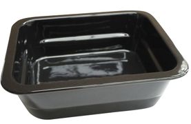 Гастроемкость Pillivuyt 1/2 h=100 фарфор черная 220110NO1