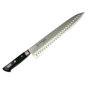 Нож кухонный Fujiwara Kitchen Шеф с желобчатой линией лезвия 27 см FKS-06