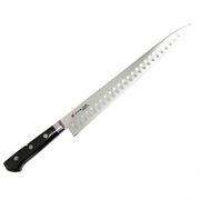 Нож кухонный Fujiwara Kitchen слайсер для тонкой нарезки с желобчатой линией лезвия 27 см FUJIWARA FKS-09