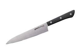 Нож кухонный  Samura HARAKIRI SHR-0023B/K универсальный 150 мм, корроз.-стойкая сталь, ABS пластик