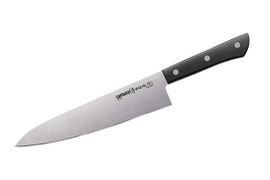 Нож кухонный  Samura HARAKIRI SHR-0085B/K Шеф 208 мм, корроз.-стойкая сталь, ABS пластик
