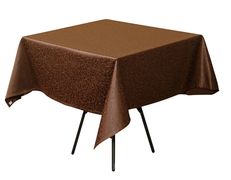 Скатерть 1,45х1,95м РИЧАРД коричневая ажур[08С6-КВ 1812/191020,00485]