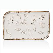 Блюдо прямоугольное By Bone Elegance 35*21см. фарфор