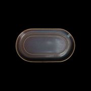 БЛЮДО овальное 9,5" 241мм, сине-коричневый "Corone Terra" [11011]