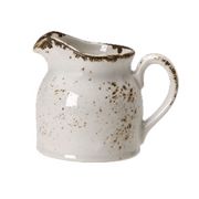 Молочник «Крафт Вайт» фарфор 185мл D=7,H=8,L=10см белый,коричнев. STEELITE 3170624