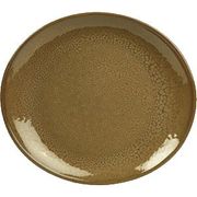 Тарелка овал. «Терра Браун» GENWARE коричнев.,зелен. 3012824