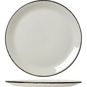 Тарелка мелкая Steelite «Чакоул дэппл», фарфор, фарфор, D=28, H=2см, белый, черный