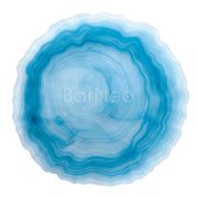 Тарелка матовая d=21 h=2 см, cтекло,серия Blue Sunset P.L. 81221713