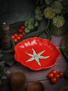 Тарелка глубокая d 26 см h 4,6 см, CASA DI FORTUNA Tomato
