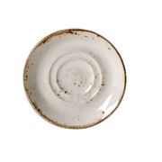 Блюдце «Крафт Вайт» фарфор D=110/40,H=13мм белый,коричнев. STEELITE 3022246