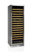 ШКАФ ВИННЫЙ TEFCOLD TFW400-S ЧЕРНЫЙ, РАМА ДВЕРИ НЕРЖ.