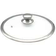 Крышка с широким ободом, стекло,нерж., D=24см, прозр. Gvura 4019117