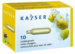 Баллончики для сифона для газирования воды (CO2) KAYSER 10 шт/уп