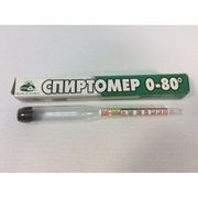 Ареометр для спирта от 0-80 градусов Gl.Metal